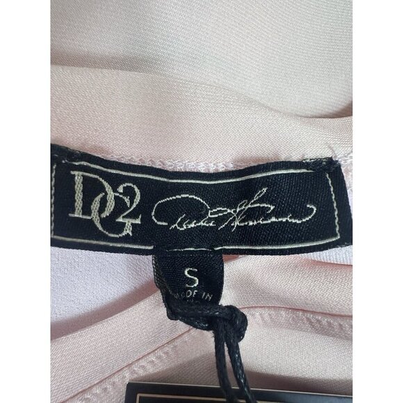 DG2 Diane Gilman Shirt Peach Floral Short Sleeve Top Size Small NWT - Picture 9 of 10